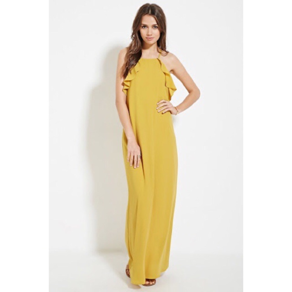 NWT marigold  flowing maxi dress